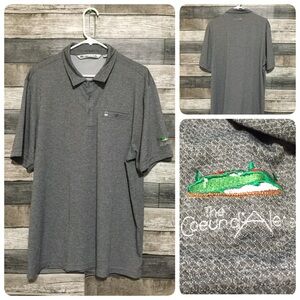 Travis Mathew Polo Shirt Men’s XL Gray Golf Resort Performance Short Sleeve